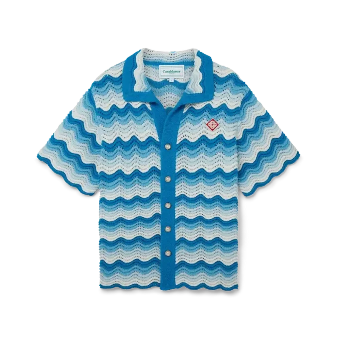 Wavy Gradient Crochet Skjorter Wavy Gradient Crochet Skjorter