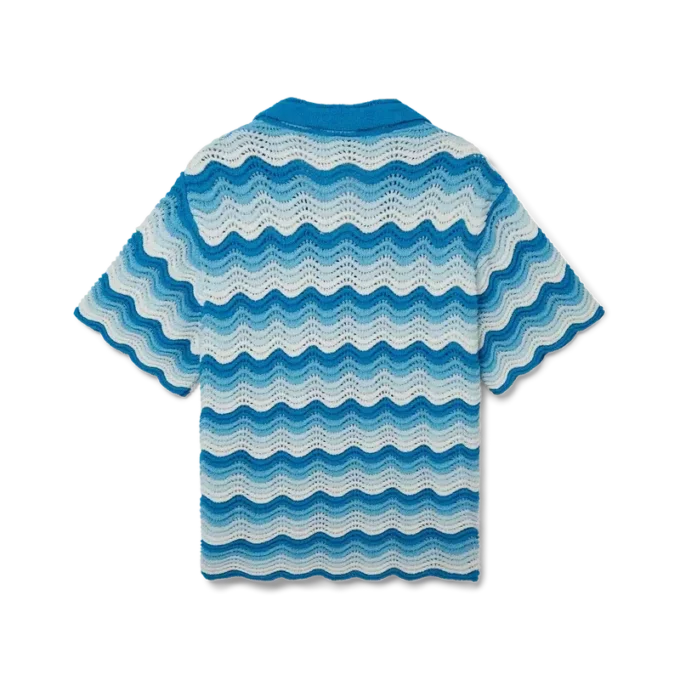 Wavy Gradient Crochet Skjorter Wavy Gradient Crochet Skjorter