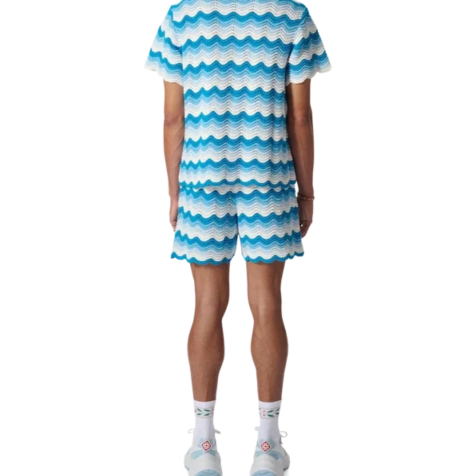 Wavy Gradient Crochet Skjorter Wavy Gradient Crochet Skjorter