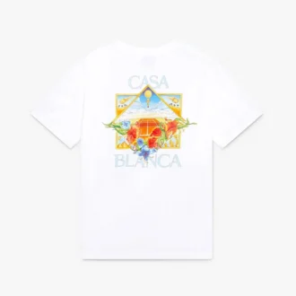White Flower Court Icon kortærmet T-shirt