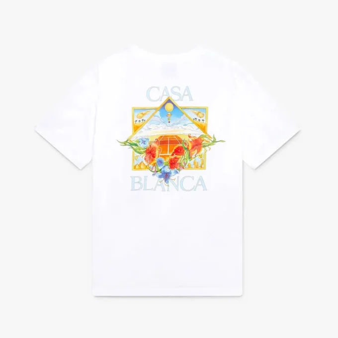 White Flower Court Icon kortærmet T-shirt