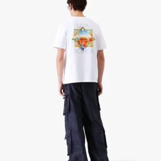 White Flower Court Icon kortærmet T-shirt