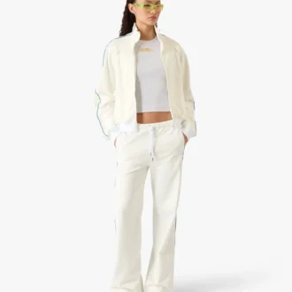 White Laurel Track Zip Jacket White Laurel Track Zip Jacket